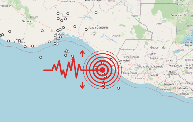 &nbsp;Sismo en Chiapas. ESPECIAL / SSN