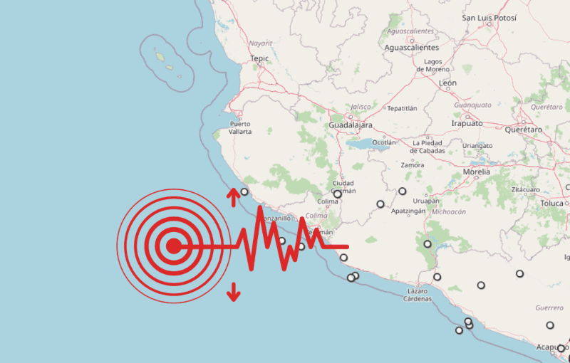 &nbsp;Sismo en Jalisco. ESPECIAL / SSN
