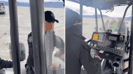 Los jóvenes, entre 19 y 22 años de edad, fueron localizados en un punto cercano a la Isla de los Alacranes en buen estado de salud. ESPECIAL