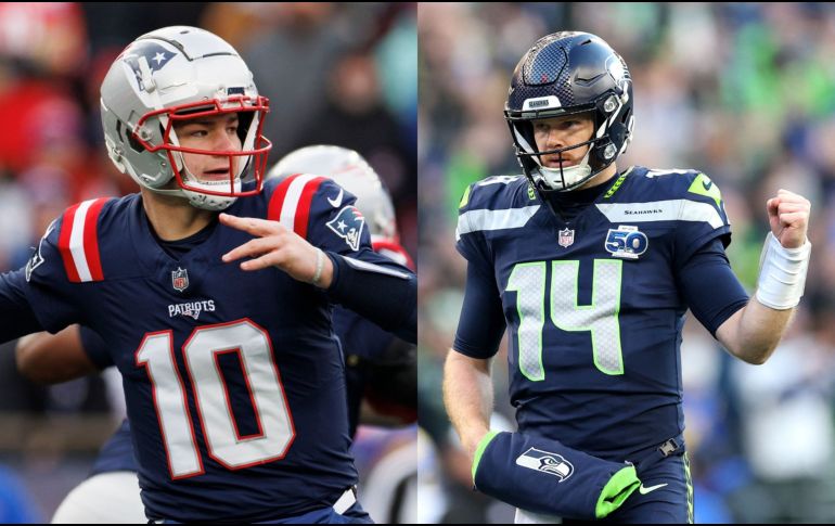 Sam Darnold busca su primer anillo y saldar la deuda con la afición frente a un Drake Maye decidido a devolver a su franquicia a la cima e iniciar un nuevo legado. EFE. AFP.