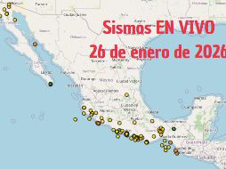 Sismos en México | EN VIVO | 26 de enero de 2026. ESPECIAL / SSN