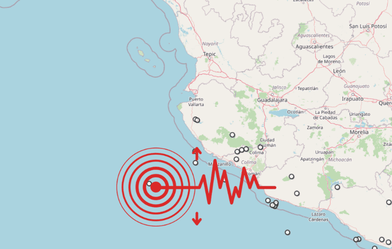&nbsp;Sismo en Jalisco. ESPECIAL / SSN