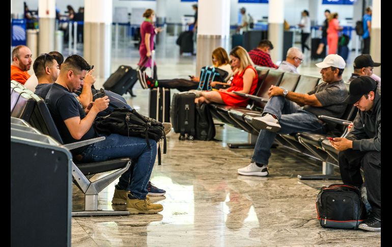 En el Aeropuerto Internacional de Guadalajara se registraron tres vuelos cancelados y siete con demoras. EL INFORMADOR/A.NAVARRO