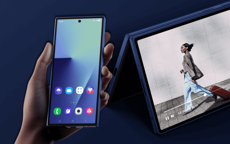 Ya sea que esté plegado o desplegado el Galaxy Z Fold7 supera tus expectativas de un dispositivo inteligente. SAMSUNG