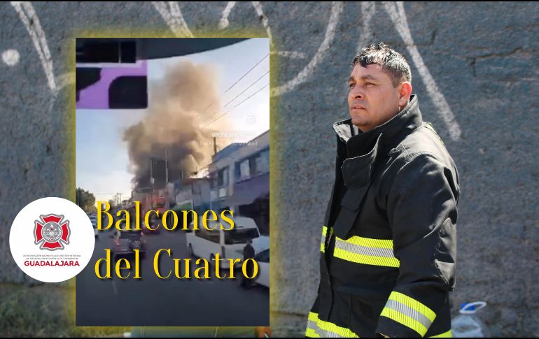 Bomberos de Guadalajara realizaron la extinción del incendio con grandes cantidades de agua. EL INFORMADOR / ARCHIVO / ESPECIAL / FACEBOOK / Protección Civil y Bomberos GDL