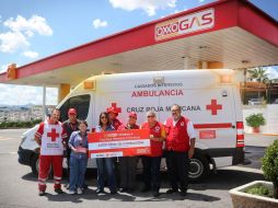 Una de las instituciones que se vio beneficiada fue la Cruz Roja Mexicana. CORTESÍA