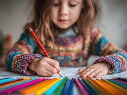 Dibujar permite la expresión de emociones y sentimientos, mejorando la salud emocional y aumentando la producción de oxitocina, serotonina y endorfinas. CANVA