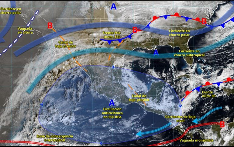 El SMN exhorta a la población a mantenerse informada y atender las recomendaciones de Protección Civil. ESPECIAL/ SMN.