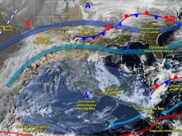 El SMN exhorta a la población a mantenerse informada y atender las recomendaciones de Protección Civil. ESPECIAL/ SMN.