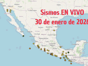 Sismos en México | EN VIVO | 30 de enero de 2026. ESPECIAL / SSN