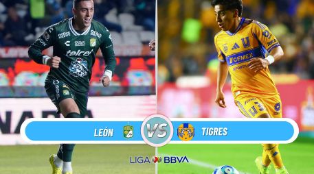 León recibe a Tigres en el Nou Camp por la Jornada 4 del Clausura 2026. ESPECIAL / IMAGO7 y CANVA