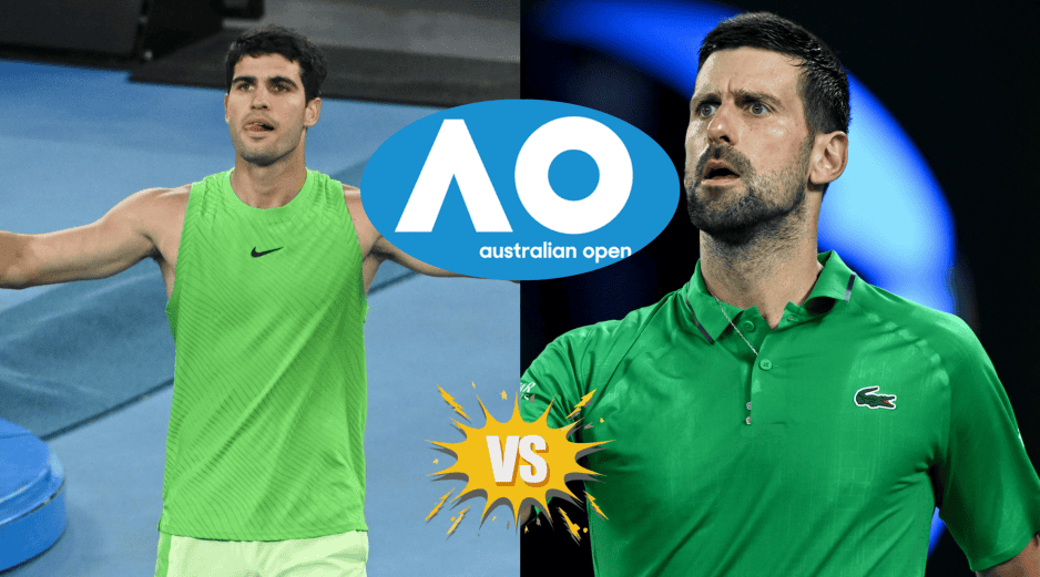Tras la Final del Abierto de Australia, el serbio desbancará Zverev del tercer sitio de la clasificación; y Carlos Alcaraz se mantendrá en lo más alto, aunque no se convierta en campeón. EFE / J. Ross