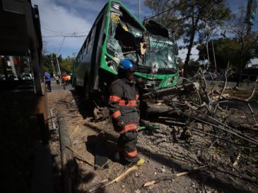 El accidente vehicular causó algunas afectaciones al tráfico de la zona debido a que la avenida Alcalde