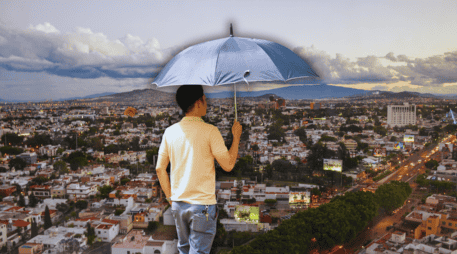 La probabilidad de lluvia se incrementa este lunes en Guadalajara, alrededor del 30 por ciento. ESPECIAL / CANVA