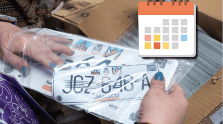 El canje de placas es obligatorio para todos los vehículos cuyas láminas tengan los diseños “Maguey”, “Minerva” y “Gota” (roja y verde). ESPECIAL/Gobierno de Jalisco