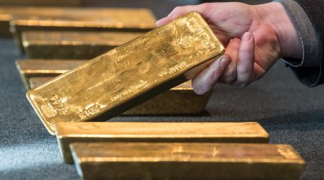 Lingotes de oro en el Banco Central de Alemania. Este país es el tercero con más reservas en el mundo. AFP/Archivo