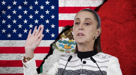 La Presidenta de México, Claudia Sheinbaum. ESPECIAL, EFE / S. Gutiérrez y CANVA