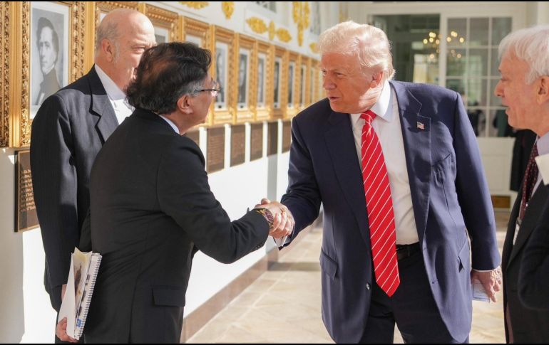 Este martes 3 de febrero, el presidente Donald Trump recibió al mandatario colombiano Gustavo Petro en la Casa Blanca. ESPECIAL / Presidencia de Colombia