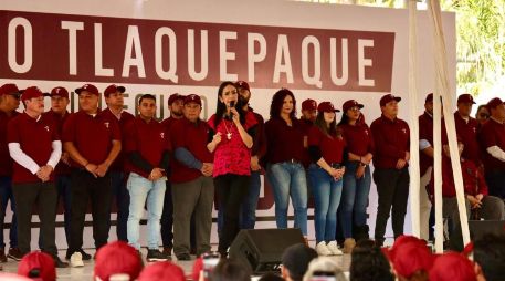 La presidenta hizo un llamado claro a cerrar filas y a mantener el trabajo incansable y cercano con la población. ESPECIAL