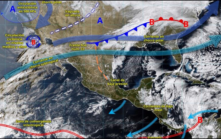 Se recomienda abrigarse, extremar precauciones por heladas y vientos y mantenerse atento a los avisos oficiales. ESPECIAL/ SMN.