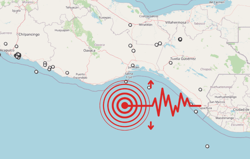 &nbsp;Sismo en Oaxaca. ESPECIAL / SSN