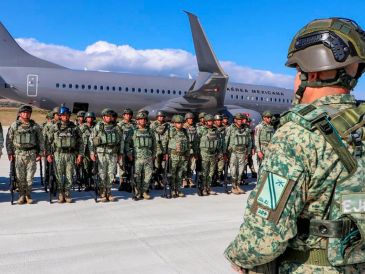 La Mandataria informó que el secretario de Seguridad y Protección Ciudadana, Omar García Harfuch, se encuentra en el estado para "revisar la estrategia". EFE/Secretaría de la Defensa
