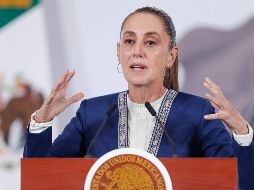 Sheinbaum calificó como “absolutamente falsas” las declaraciones de Donald Trump. EFE/ I. Esquivel