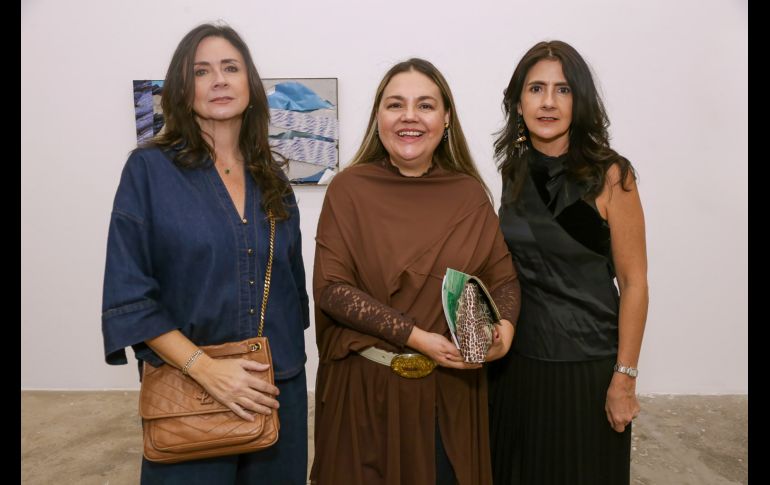 Sofía Preciado, Cristina Rossel y Marcela Preciado. GENTE BIEN JALISCO / Exposición “Balance and shift” en Art WKND GDL 2026