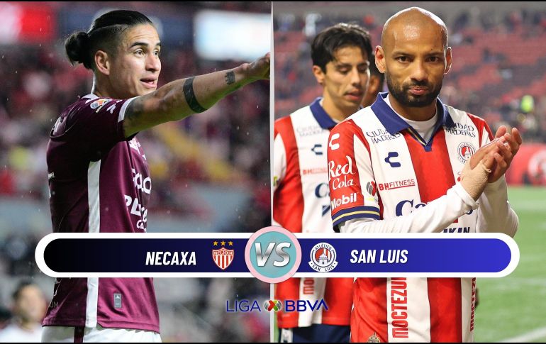 El partido entre Necaxa y Atlético de San Luis se disputará este viernes 6 de febrero. ESPECIAL / IMAGO7 y CANVA