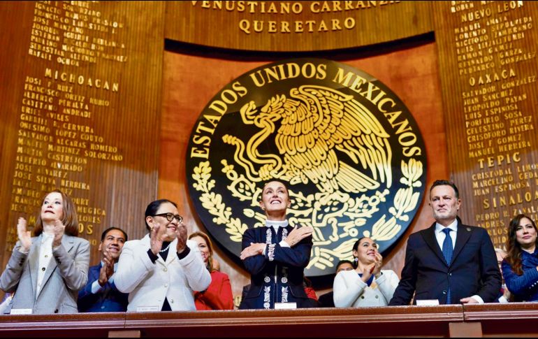 La Presidenta afirma que México no aceptará presiones externas ni cederá soberanía ante otros países. EL UNIVERSAL