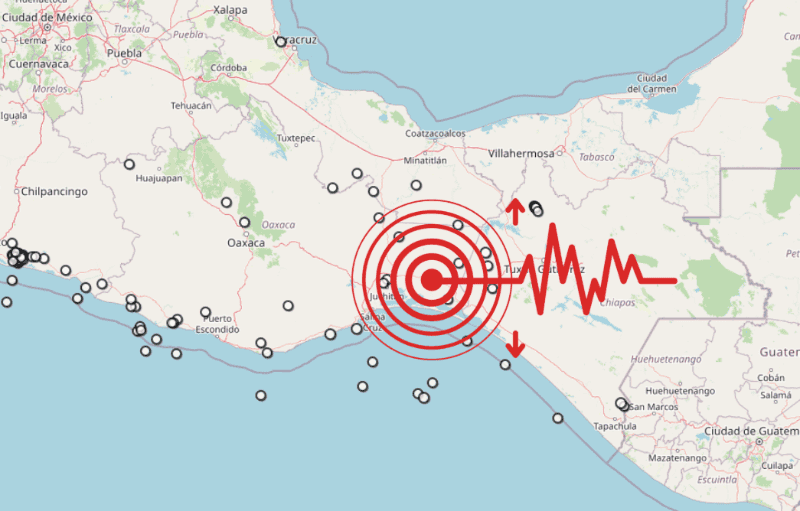 &nbsp;Sismo en Oaxaca. ESPECIAL / X