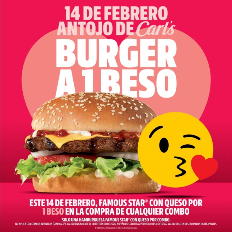&nbsp;FACEBOOK/Carl's Jr. México