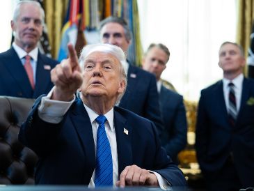 La casa blanca aseguró este lunes que Trump no descarta acciones militares en Irán. EFE/ARCHIVO