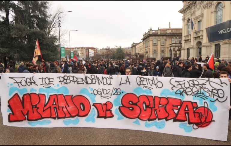 Anteriormente el ministro del Interior italiano, Matteo Piantedosi, se reunió con un embajador de EU en Italia, para preparar el despliegue del ICE en Milán. EFE/P. Salmoirago