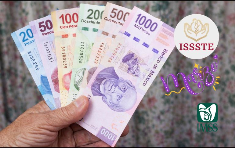 Algunos adultos mayores recibirán en marzo el pago bimestral de la Pensión Bienestar y su pensión mensual del IMSS o ISSSTE. ESPECIAL / CANVA