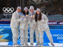 La actualización del medallero de Milano Cortina 2026 se estará dando a conocer en el transcurso de este día. EFE/EPA/PIERRE TEYSSOT