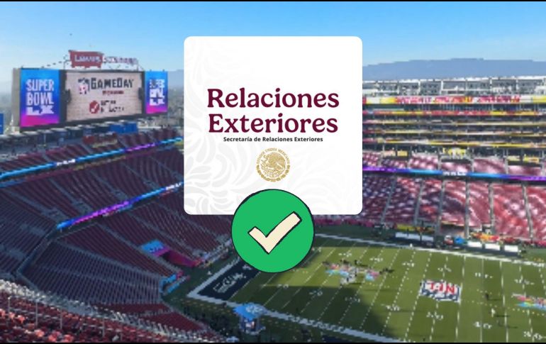 No olvides que cuentas con el Consulado de México durante tu estadía en el país del norte: SRE. X / NFL / ESPECIAL / SRE