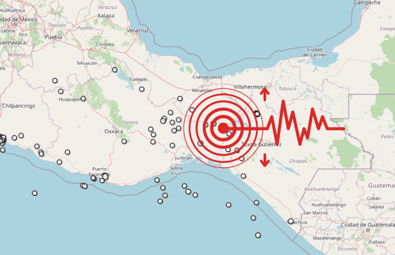 &nbsp;Sismo en Chiapas. ESPECIAL / SSN