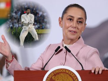 La opinión de Claudia Sheinbaum contrasta con la de Donald Trump, su homólogo de EU, quien aseguró que el show fue "uno de los peores de la historia". EFE / M. Guzmán y EFE / J. G. Mabanglo