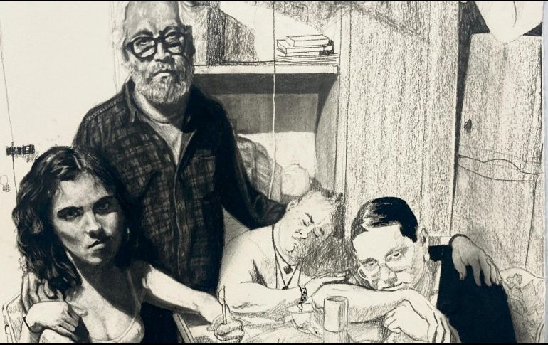 Escenas domésticas reconocibles se presentan despojadas de intimidad, obligando al espectador a detenerse en gestos mínimos y silencios prolongados. CORTESÍA