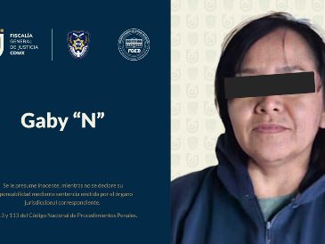 Tras su captura, Gaby "N" fue trasladada a la Ciudad de México e ingresada al Centro Femenil de Reinserción Social Santa Martha Acatitla. ESPECIAL / Fiscalía de la Ciudad de México