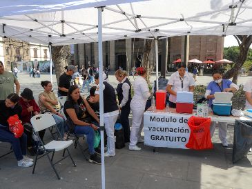 Estas acciones forman parte de una estrategia intensiva de vacunación implementada por el sector salud para contener el brote de sarampión en Jalisco. EL INFORMADOR/ A. Navarro