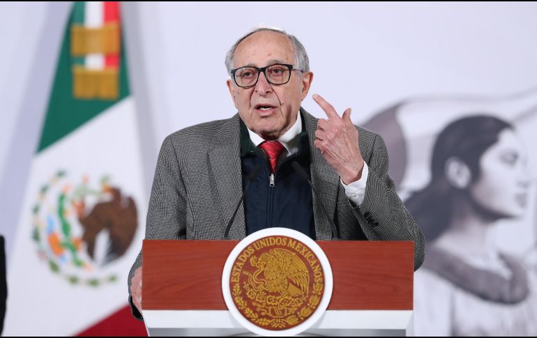 En la conferencia de la Presidenta Claudia Sheinbaum, el funcionario recordó que el sarampión es una de las enfermedades virales con mayor índice de transmisibilidad. EFE / M. Guzmán