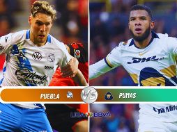 Puebla y Pumas se enfrentan en la Jornada 6 del Clausura 2026 en el Estadio Cuauhtémoc. ESPECIAL / IMAGO7 y CANVA