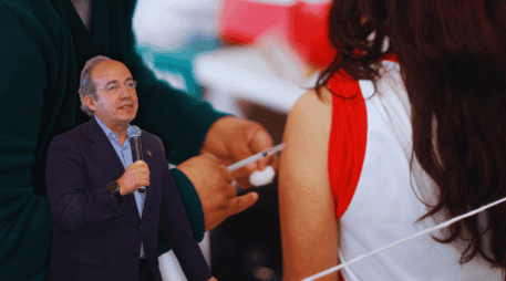 Calderón se pronunció sobre el brote de sarampión en México. EFE / ARCHIVO