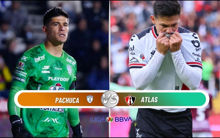 Pachuca y Atlas se enfrentan en la Jornada 6 del Clausura 2026 en el Estadio Hidalgo. ESPECIAL / IMAGO7 y CANVA