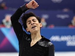 Donovan se presentó en la final de Milano-Cortina 2026 con una mezcla de canciones de Elvis Presley. EFE/EPA/NEIL HALL