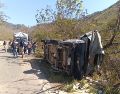 El percance fue atendido por la Unidad Municipal de Protección civil y Bomberos y Policía de Talpa de Allende. ESPECIAL