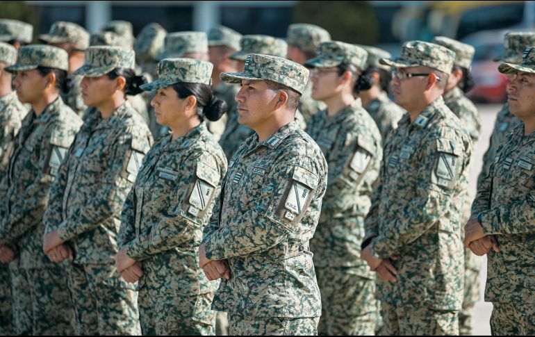 Elementos del Ejército Mexicano participarán en ejercicios conjuntos con militares de Estados Unidos, como parte del programa de capacitación autorizado por el Senado. EL INFORMADOR/ Archivo
