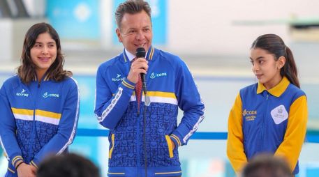 Pablo Lemus, Gobernador del Estado, indicó que la construcción del Polideportivo de Puerto Vallarta tiene la firme intención de facilitar a los deportistas una mejor preparación. EL INFORMADOR / A. Navarro